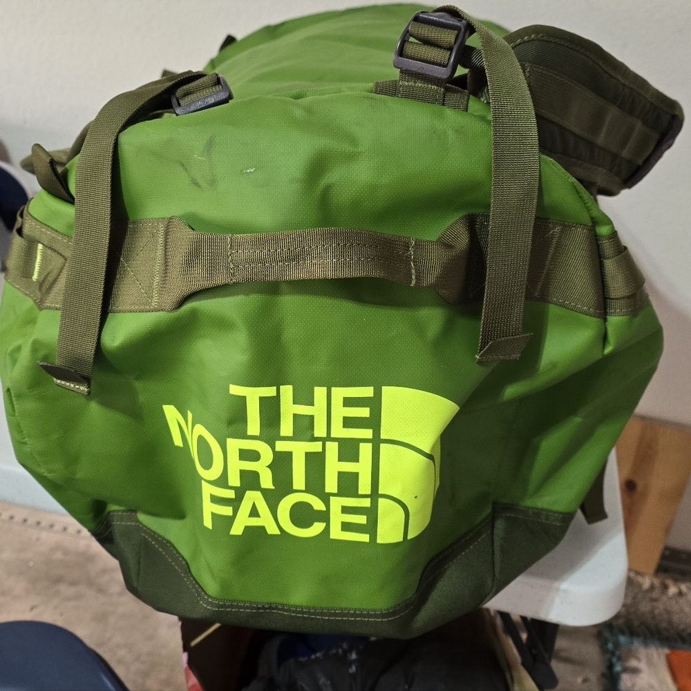 The North Face Bright Green Duffel Bag